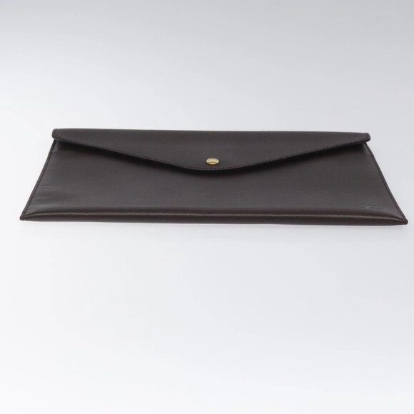 LOUIS VUITTON Taiga Document Case Clutch Bag Acajou M99087 LV Auth JB083 - Picture 6 of 16